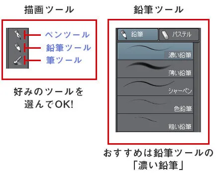 クリスタの下書きからペン入れまでを解説 テラストーリーズ