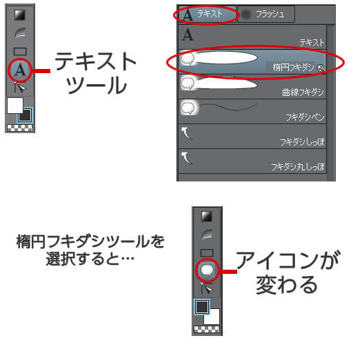 クリスタの吹き出しを描く方法としっぽの描き方や関連操作を図解解説 テラストーリーズ