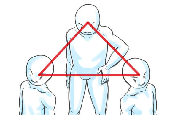 三角構図-補助線