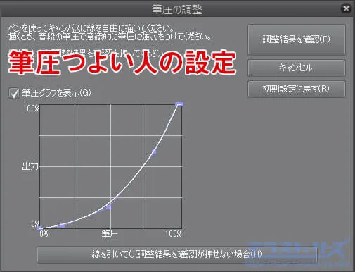 これで完璧 クリスタの筆圧設定 ブラシごとやグラフを使った綺麗な線の入り抜き設定 テラストーリーズ