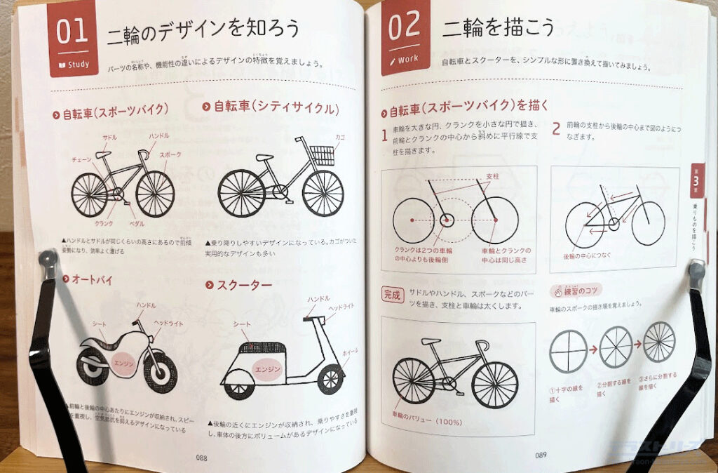 自転車の描き方
